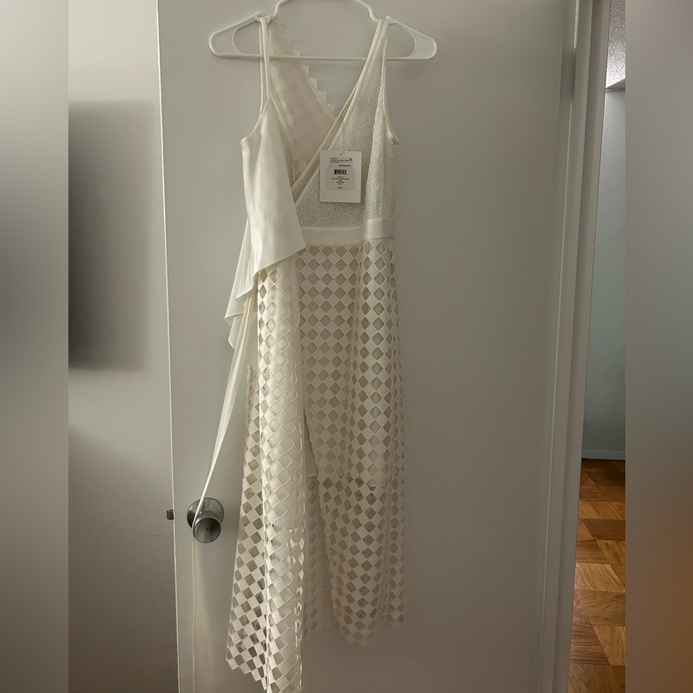 Diane von Furstenberg Lace Wrap Midi Dress NWOT